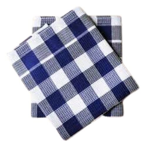 Blue With White 20 X 20 Inch Cotton Checked Kitchens Towels