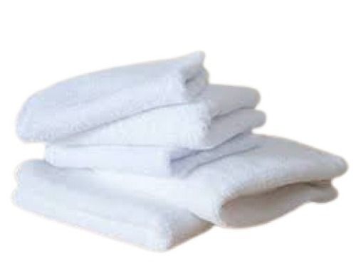 30Cm X 30Cm Plain White Cotton Face Towels Age Group: Children