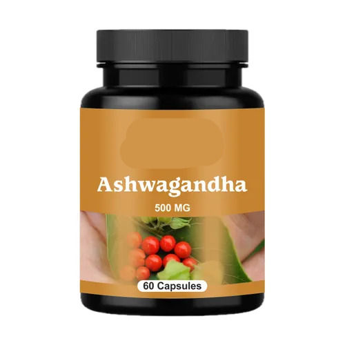 500 Mg Natural Pure Healthy Herbal Extracted Ashwagandha Capsules