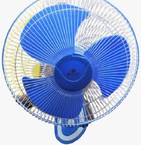 Electrical Power 3 Blades And Speed Modes Round Shape Plastic And Metal Wall Mounted Fan Blade Diameter: 16 Inch (In)