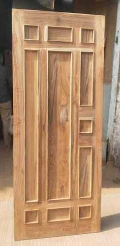 Grey Exterior Teak Wood Main Door For Home And Hotel