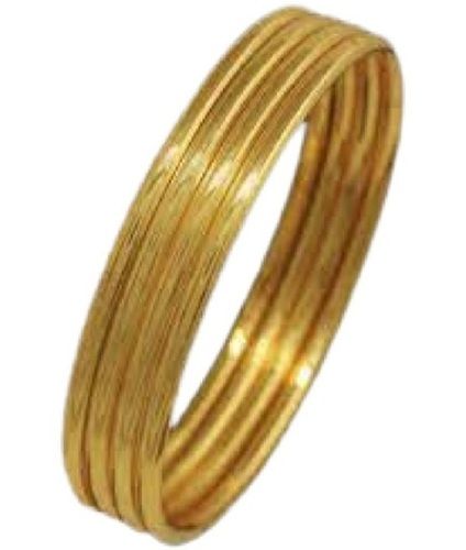 Ladies Modern Design Round Shaped Party Wear Artificial Plain Yellow Bangles Diameter: 57.2 Inch (In)