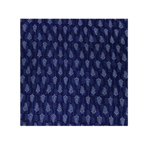 Blue And White Light Texture Printed Cotton Fabrics For Garments