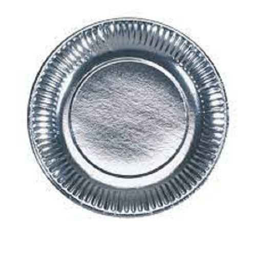 Lightweight And Environmentally Friendly Silver Disposable Paper Plates