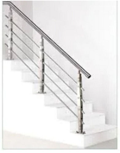 Long Lasting Corrosion Resistance Smooth Glossy Stainless Steel Stair Railing Arm Length: 25 Inch (In)