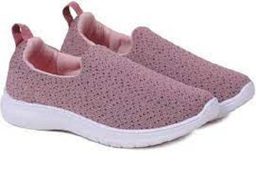 Breathable Pink Comfortable And Washable Lightweight Shoes For Womens