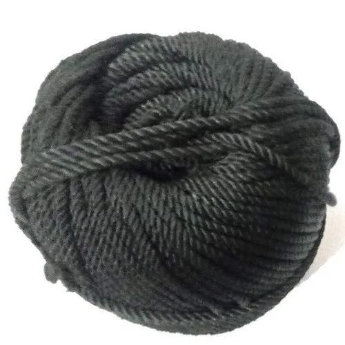 Black 100 Meter Twisted Resham Fibre Rope For Industrial Use 