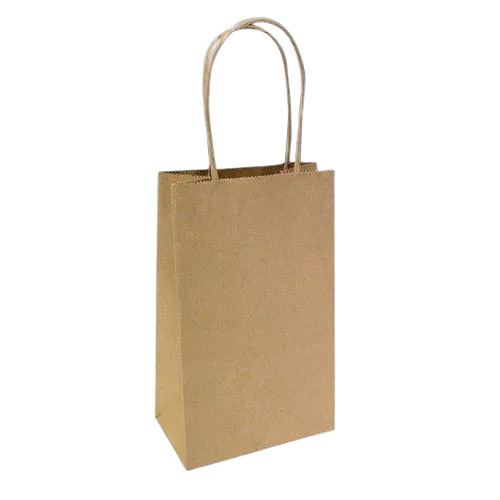 Brown 10X10 Inch Eco Friendly Flexiloop Handle Paper Carry Bag at Best ...