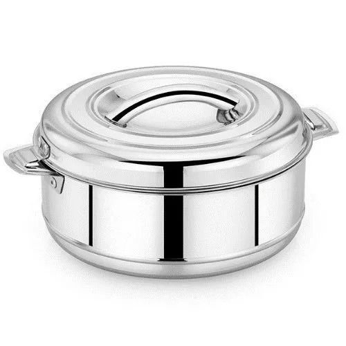 2 Mm Thick 800 Ml Stainless Steel Casserole For Food Serving 