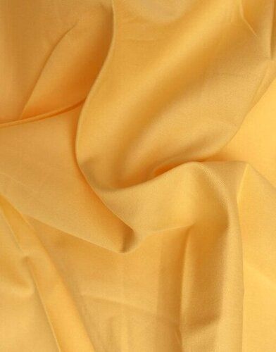 Yellow 230 Gsm 45 Inches Wide Hypoallergenic Soft Plain Cotton Fabric