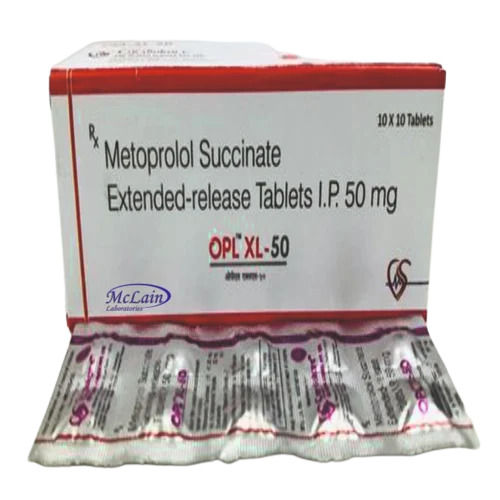 50 Mg Pharmaceutical Grade Metoprolol Succinate (10x10tablets) 