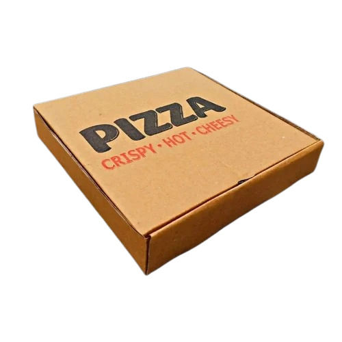 9.5x1.5 Inches Square Matte Finished Corrugated Pizza Box 