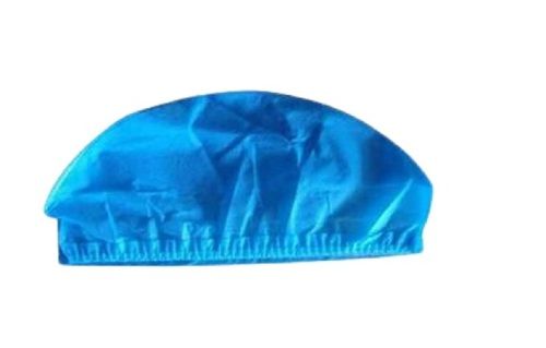 Disposable Circular Sky Blue Surgical Cap With Elasticated Closure