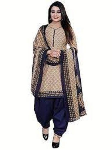 Casual Wear Regular Fit Long Sleeves Printed Breathable Readymade Salwar Suits for Ladies