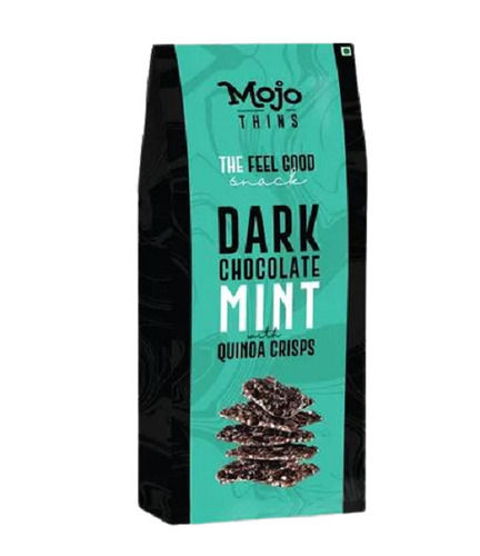 100 Gram Mint Flavour Dark Chocolate With Quinoa Crisps