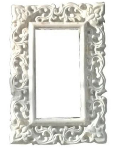 2 Mm Thick 7.5 X 0.5 X 9.5 Inches Glass And Wooden Designer Mirror For Decorative 