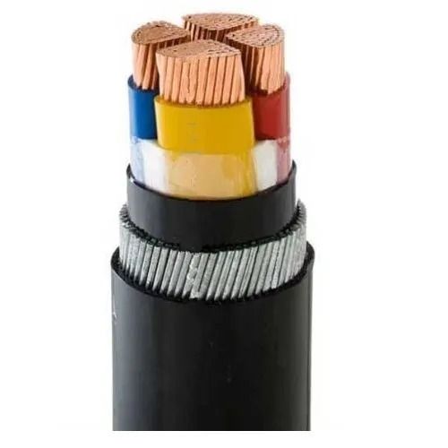 Black 600 Volt 750 Ampere 50 Hz Pvc Insulated Copper Cable 