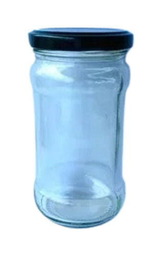 Transparent 6Mm Thick 300Ml Polished Toughened Glass Jar With Stainless Steel Lid