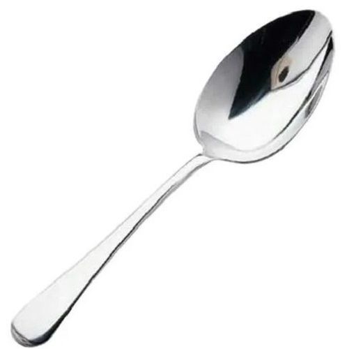 Silver 9 Cm Polished Stainless Steel Spoon For Eating 