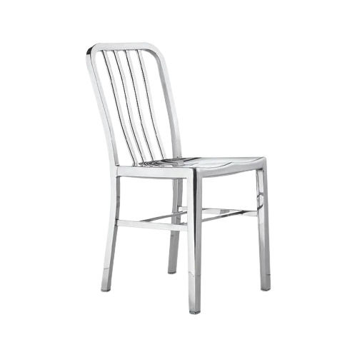 Corrosion Resistance Polished Finish Indoor Furniture Modern Steel Chair