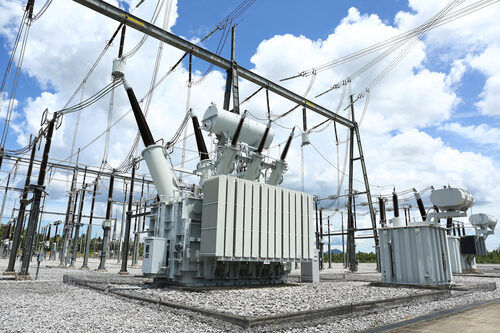 Black Three Phase Aluminium Transformer For Heavy Industry Use