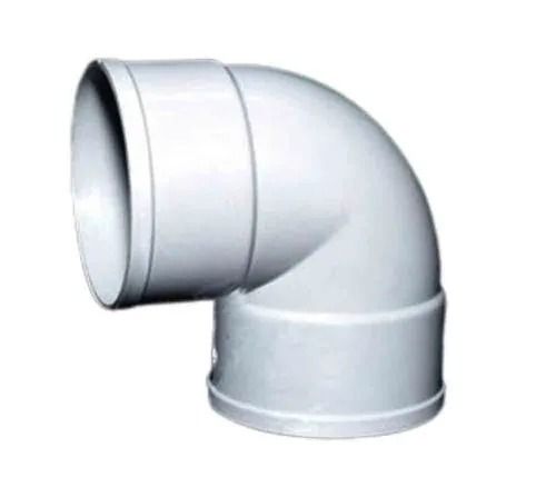 White 3 Inches Polished Polyvinyl Chloride Elbow Socket For Pipe Fittings 