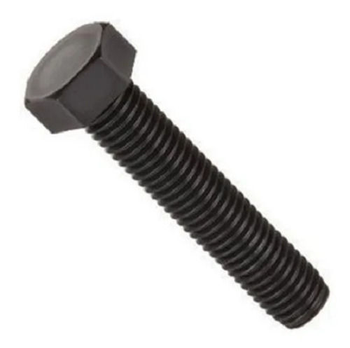 Black 50 Mm Polished Finish Mild Steel Full Threaded Hex Bolt For Industrial