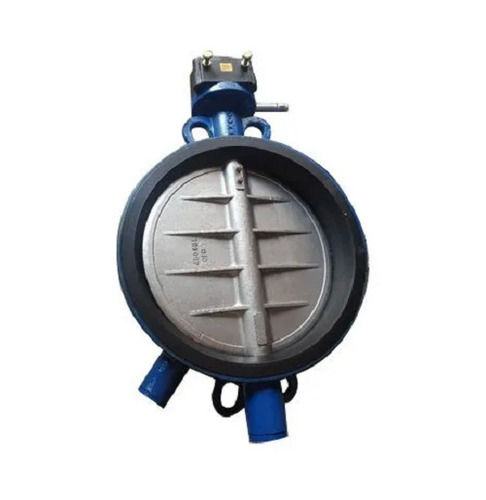 Silver And Black 50Mm High Presser Plumbing Stainless Steel Butterfly Valve 