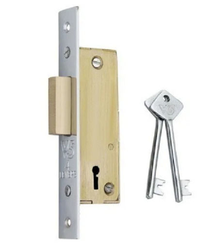 Silver 6 Inch Rectangular Polished Aluminium Door Locks