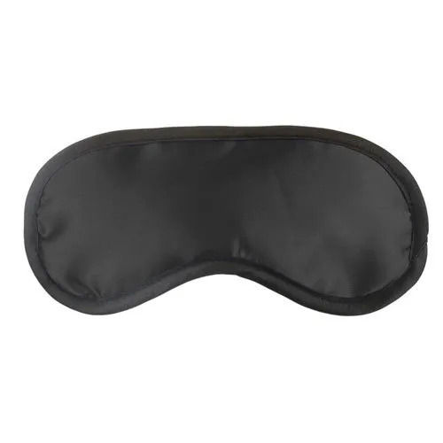 Black Comfortable And Lightweight Silk Plain Eye Mask For Personal Care 