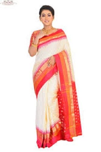 Casual Wear Shrink Resistant Breathable Cotton Silk Plain Traditional Ladies Sarees