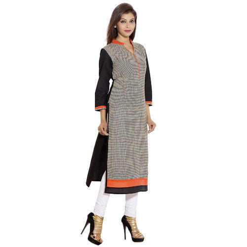 Daily Wear Printed Cotton Kurti For Ladies Use Bust Size: 32 Inch (In)