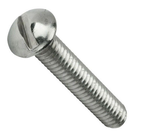 Polished Finishing Mild Steel Round Head Machine Screw For Industrial Use