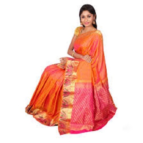 Casual Wear Shrink Resistant Breathable Cotton Silk Printed Traditional Ladies Sarees