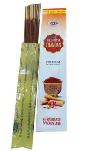 10 Inch Round Plain Straight Chandan Incense Sticks for Domestic Uses