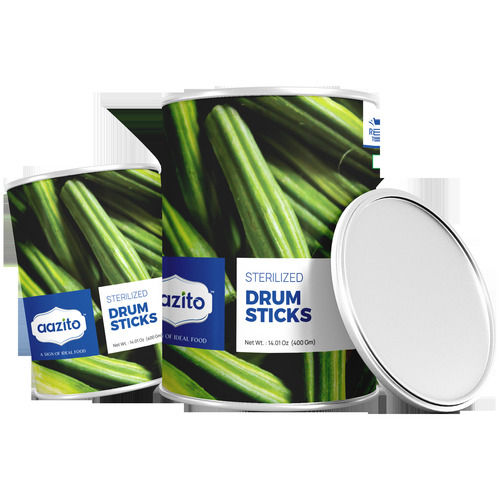 100% Fresh Ready To Cook Canned Green Drum Stick