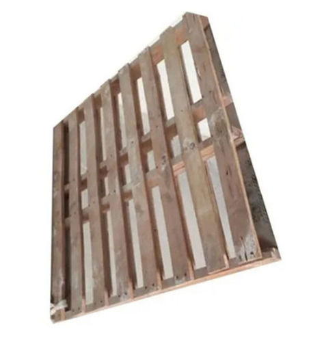 Brown 800X130X1400 Mm 1500 Kg Load Capacity Four Way Pine Wood Pallet