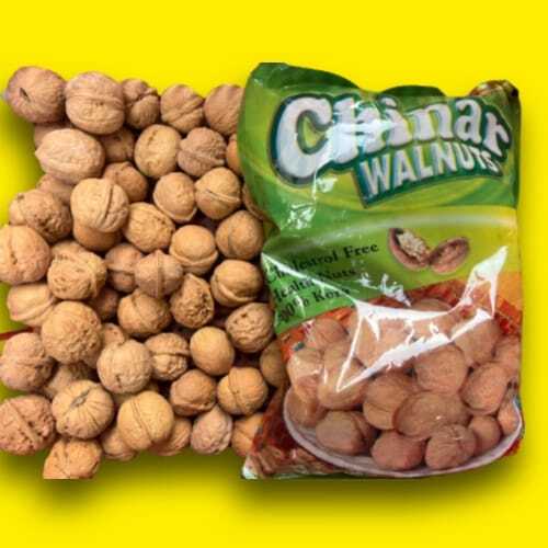 Common Bad Cholestrol Free Walnut Inshell (Chinar) - 500G