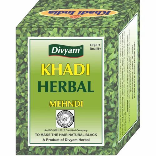 Divyam Khadi Herbal Mehndi Powder, Gross Weight 75Gm