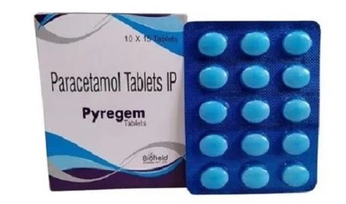 Pyregem Paracetamol Tablets - Adult Dosage, White Blister Pack | Pain Killer for Brain Issues, Men's & Women's Health Care, Supervised Use Required