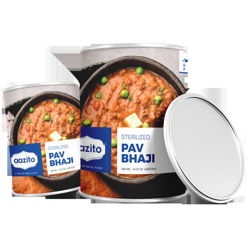 100% Fresh Ready To Eat Canned Pav Bhaji Shelf Life: 24 Months