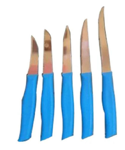 15 Cm Plain Stainless Steel Plastic Kitchen Knife Sets