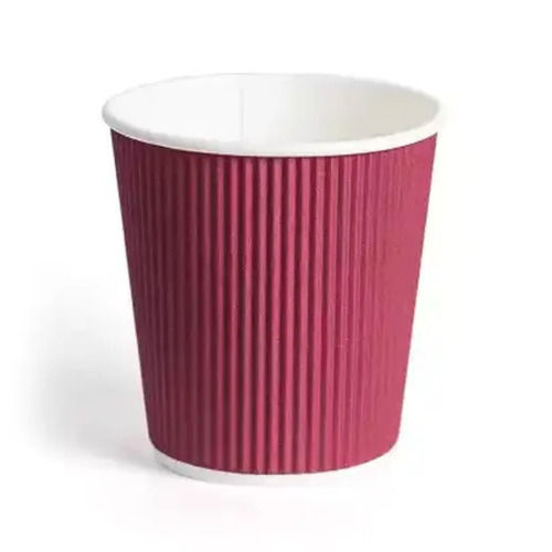 150 Ml Heat And Cold Resistance Eco Friendly Disposable Plain Ripple Paper Cup