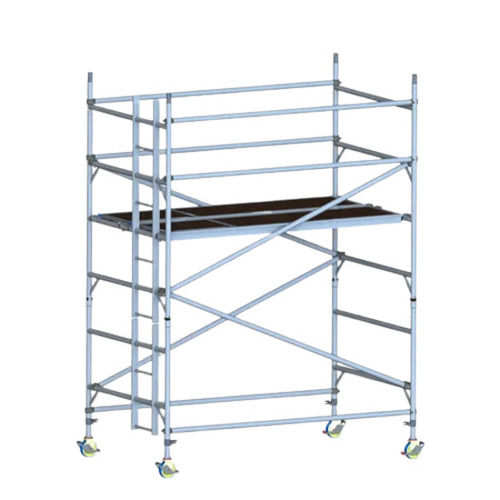 Aluminum 20 Foot Pre Galvanized Aluminium Scaffolding With Wheels For Construction