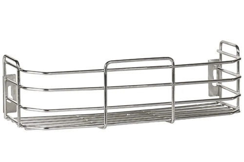 21x5 Inches Polished Finished Rectangular Stainless Steel Spice Rack