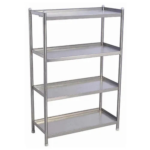 5x4 Foot 26 Kilogram Rust Proof Polished Finished Stainless Steel Rack