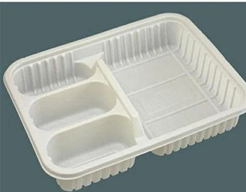 Light Weight Disposable Food Trays For Party, Event With 4 Partition