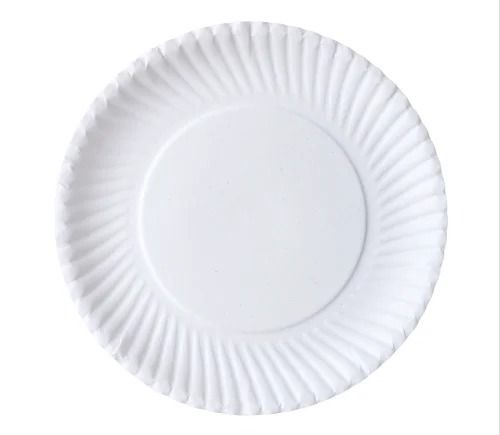 Lightweight Round Plain Disposable Paper Plate For Event And Party