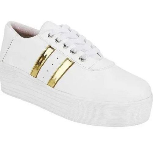 White Pu Lining Rubber Sole Casual Wear Trendy Sneakers Shoes For Men