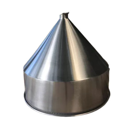 Silver 1.5 Mm Thick Round Polished Finish Stainless Steel Hoppers 